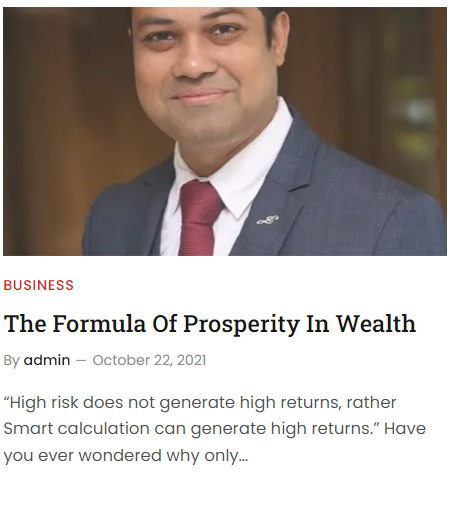 formula to wealth